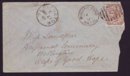 NATAL SOUTH AFRICA MUSGRAVE ROAD RARE POSTMARK 1881 - Natal (1857-1909)