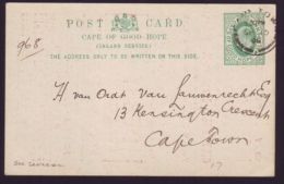 CAPE OF GOOD HOPE STATIONERY 1909 CITY COUNCIL ELECTIONS KING EDWARD 7TH - Cape Of Good Hope (1853-1904)