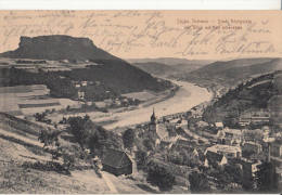 STADT KONIGSTEIN MIT BLICK AUF DEN BILIENSTEIN - Königstein