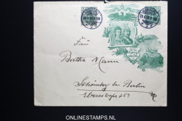 Germany: Heil Deutschlands Kaiser-paar Used Cover Uprated Hamburg To Berlin - Enveloppes
