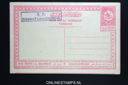 TURKEY  S.B. Schwere Funken Station Surcharge On Postcard - Covers & Documents