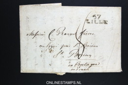 France Complete Letter  LILLE - 1701-1800: Precursors XVIII