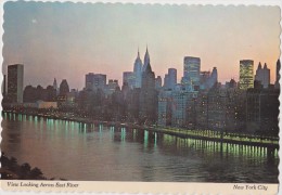 UNITED STATES -  NEW YORK  City-  View  Looking Across Riverr   1980 - Panoramic Views