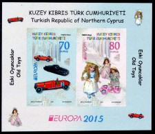 TURKISH REP. OF NORTHERN CYPRUS/Zypern EUROPA 2015 "Old Toys" Minisheet** - 2015