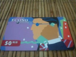 Econo Phone 50 NLG Netherlands (Mint,neuve) With Rare Diamond Label On Backside 2 Scans Rare - [3] Sim Cards, Prepaid & Refills