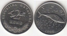 Croazia 2 Kune 1995 (Tunj) Km#10 - Used - Croatie