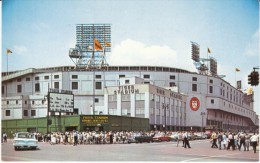 Detroit Tigers Stadium Baseball Park, Detroit Michigan Street Scene, C1950sVintage Postcard - Baseball