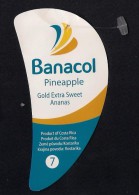 # PINEAPPLE BANACOL CALIBRE 7 Fruit Tag Balise Etiqueta Anhanger Costa Rica Ananas Pina - Obst Und Gemüse
