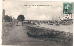 IVRY Quai D'Ivry Et Pont National Timbrée TTB - Ivry Sur Seine
