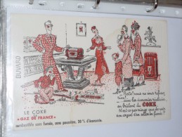 BUVARD Publicitaire Le Coke  BD - Electricity & Gas