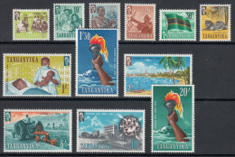 Tanganyika 1961 Definitives: Day Of The Independence. Mi 102-109 MVLH - Tanganyika (...-1932)