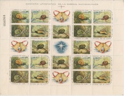 CUBA - 1961 - MOLLUSQUES - OISEAUX - PAPILLONS - Yv 568/582 Complete Sheet (4 Sets) Se-tenant Avec Vignette - ** MINT NH - Neufs