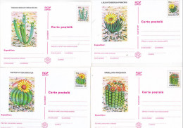 Romania 1997 Uncirculated Set Of 6 Postcards  -  Cactusses - Cactus