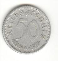 50 Reichespfennig Allemagne / Germany 1935 A - 50 Reichspfennig