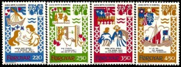 Faroe - 1982 - Medieval Ballad Harra Paetur And Elinborg - Mint Stamp Set - Faroe Islands