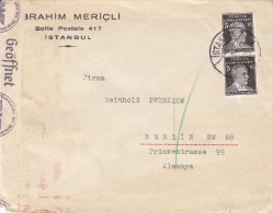 Turquie - Lettre De 1941 ° -oblitération Istanbul - Expédié Vers L'Allemagne - Avec Censure - Covers & Documents