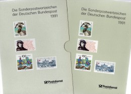 Leer Jahrbuch 1991 Deutschland Mit Schwarzdruck 1492 SD 14 ** 150€ Im Jahr BRD 1488-1581 Year-set Black Sheet Bf Germany - Altri & Non Classificati