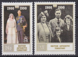 British Antarctic Territory 1990 Queen Mother's Birthday 2v ** Mnh (23517) - Ongebruikt