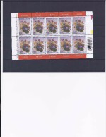 Belgie -Belgique 3166 Velletje Van 10 Postfris - Feuillet De 10 Timbres Neufs  -  Internationale Floraliën Van Luik - Zonder Classificatie