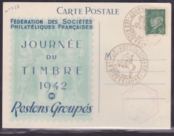 France Journée Du Timbre 1942 - Les Riceys - ....-1949