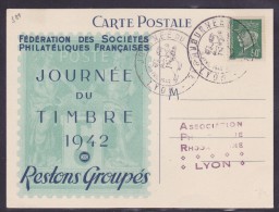 France Journée Du Timbre 1942 - Lyon - ....-1949