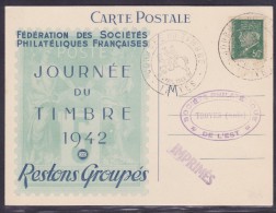 France Journée Du Timbre 1942 - Troyes - ....-1949