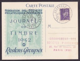 France Journée Du Timbre 1942 - Paris - ....-1949