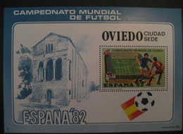 Oviedo ASTURIAS Real Estadio Stadium Carlos Tartiere Futbol Campeonato Mundial Football World Championship 1982 Hojita - Souvenirbögen