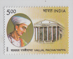 India  2010   Vallal Pachaiyappa  MNH   # 55083  Inde  Indien - Neufs