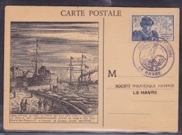 France Journée Du Timbre 1945 - Le Havre - ....-1949
