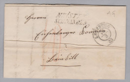 Heimat AG MEISTERSCHWANDEN 2 Zeilig Langstempel 1835-03-14 Lenzburg Auf Vorphila Brief - ...-1845 Vorphilatelie