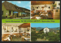 BURRWEILER Edenkoben Pfalz Restaurant SCHLOSSGARTEN 1986 - Edenkoben