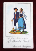 CPA Illustrateur Jean Droit Vieilles Provinces De France Franche Comté Farines Jammet - Droit