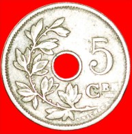 * DUTCH LEGEND: BELGIUM ★ 5 CENTIMES 1910! ALBERT I (1909-1934) LOW START ★ NO RESERVE! - 5 Cents