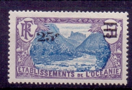 Etablissements De L´Océanie 1922 MNH XX - Nuovi