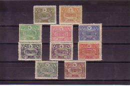 1913 POSTAGE STAMPS WITH THE GENERAL POST OFFICE NEW BUILDING PICTURE MICHEL: 212-221 MH * - Unused Stamps