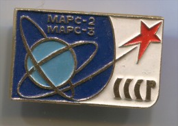 Space, Cosmos, Spaceship, Space Programe -  Russia, Soviet Union, Vintage Pin, Badge - Espace
