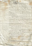 DOC. NOT. 1 FEUILLE G. F PLIEE TIMBRE REP. FISCAL HUMIDE 75 CENTS 24 Mes. An9 - Paiement Hypothèques JOIGNY LOOZE Yonne - Timbri Generalità