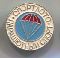 PARACHUTTING Jump - RUSSIA / SOVIET UNION, Vintage Pin, Badge - Parachutisme