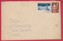 180102 / 1961 -  4 + 12 = 16 St. - PIRIN MONTAIN SPORT Skiing Ski Sci  , WOMAN Tobacco Tabac TETEVEN Bulgaria Bulgarie - Storia Postale