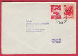 180121 / 1960 - Overprint 45 / 44 + 80 = 1.25 - Vegetable Tomato Tomate , Plant Fragaria Fragaria SOFIA Bulgaria - Cartas & Documentos
