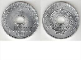 *north Vietnam 5 Xu 1958 Km 7 Unc  !!! - Viêt-Nam