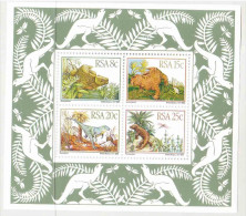 South Africa RSA - 1982 - Prehistoric Animals - Karoo Fossils - Miniature Sheet - Unused Stamps