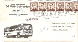 Document Commercial - Devant De Lettre -  BUS , Vervoerbedrijf DE VOS Gebroeders -  BRAKEL - Trasporti