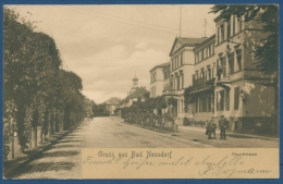 Gruß Aus Bad Nenndorf Hauptstraße, Gelaufen 1909, (AK229) - Bad Nenndorf