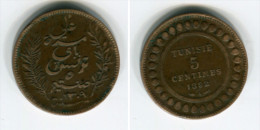 [B053] Tunisie : 5 Centimes 1892A (rare En L'état) - Túnez