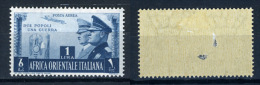 1941 -  Italia - COLONIE - Africa Orientale Italiana - Sass. N.  A20 -LH -  (C01012015..) - Italian Eastern Africa