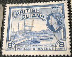 British Guiana 1954 Sugar Cane Entering Factory 8c - Used - Britisch-Guayana (...-1966)