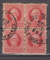 CU BA 1917 Politicians. BLOQUE DE 4. USADO - USED. - Usati