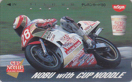 Télécarte Japon / 110-79974 - MOTO HONDA - Pub Pâtes - MOTOR BIKE & CUP NOODLE - Japan Phonecard - MOTORRAD TK - 287 - Motorbikes